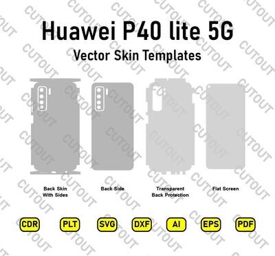 Huawei P40 lite 5G-Vektor-Skin-Cut-Dateien