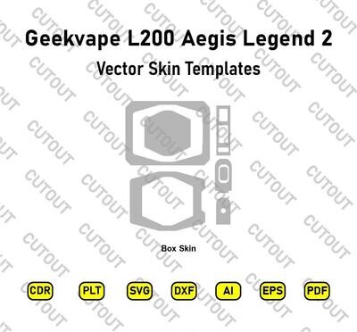 Geekvape L200 Aegis Legend 2 Mod Vector skin Cut Files