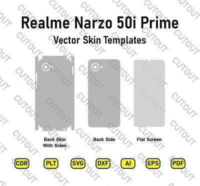 Realme Narzo 50i Prime Vector Skin Cut Files