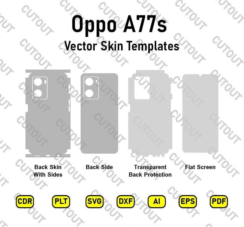 Oppo A77s Vector Skin Cut Files