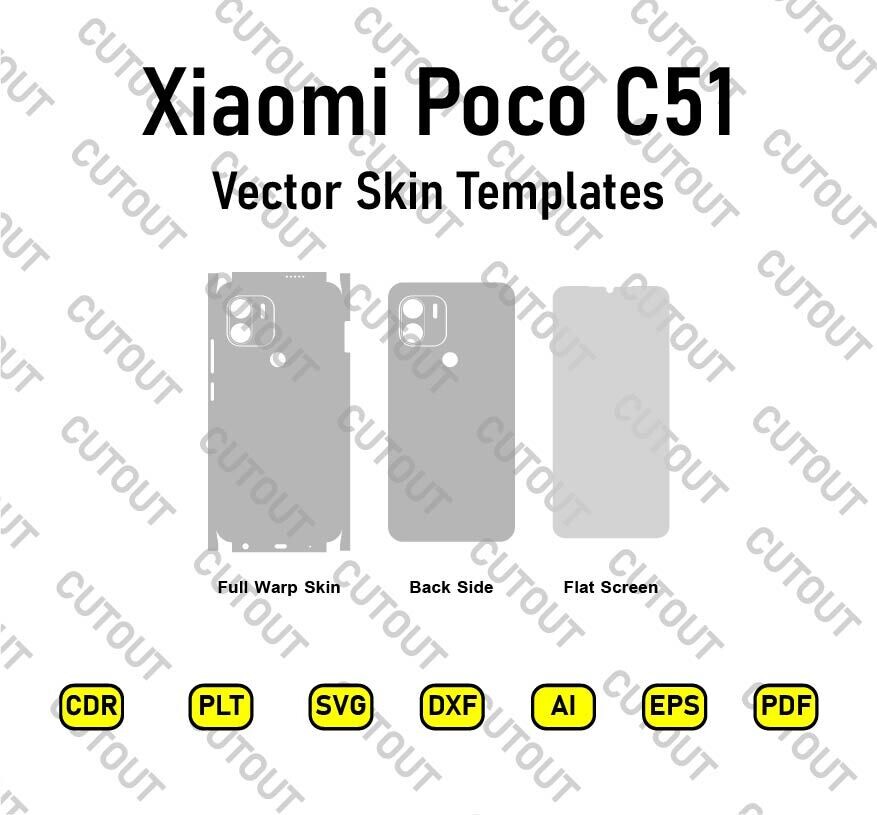 Xiaomi Poco C51 Vector Skin Cut Files