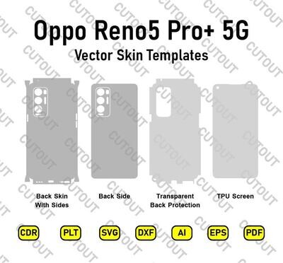 Oppo Reno5 Pro+ 5G Vector Skin Cut Files
