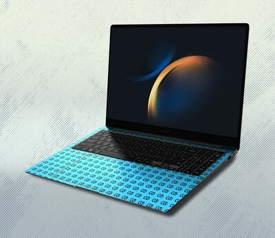 Samsung Galaxy Book3 Pro 16 2023 Skin Cover Mock-up