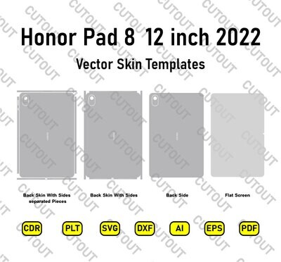 Honor Pad 8 (12 inch) 2022 Vector Skin Cut Files