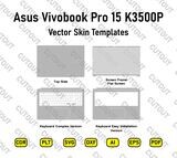 Archivos de corte de piel vectorial Asus Vivobook Pro 15 K3500P