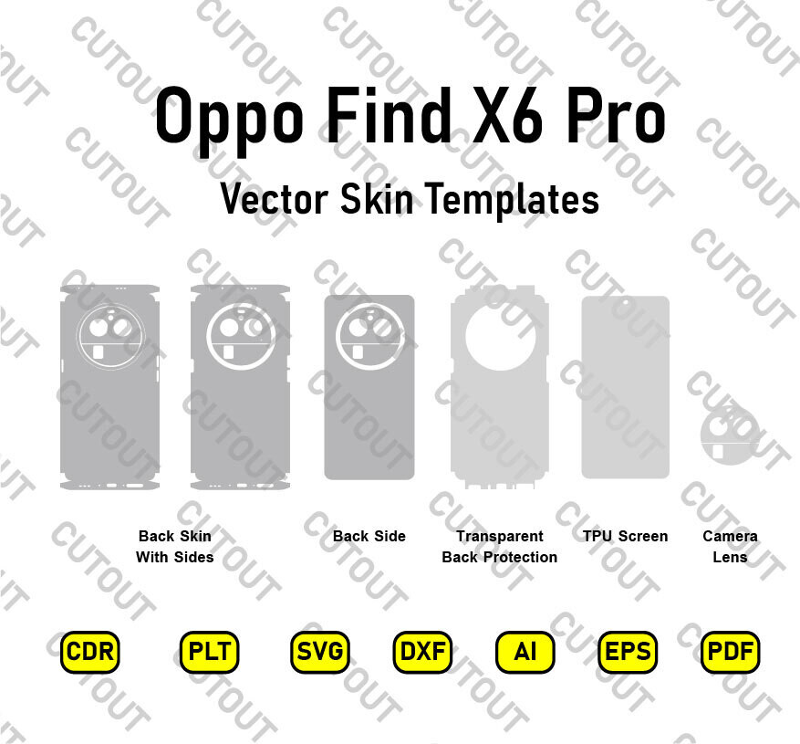 Oppo Find X6 Pro Vector Skin Cut Files