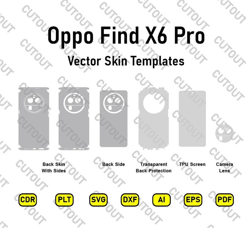 Oppo Find X6 Pro Vector Skin Cut Files