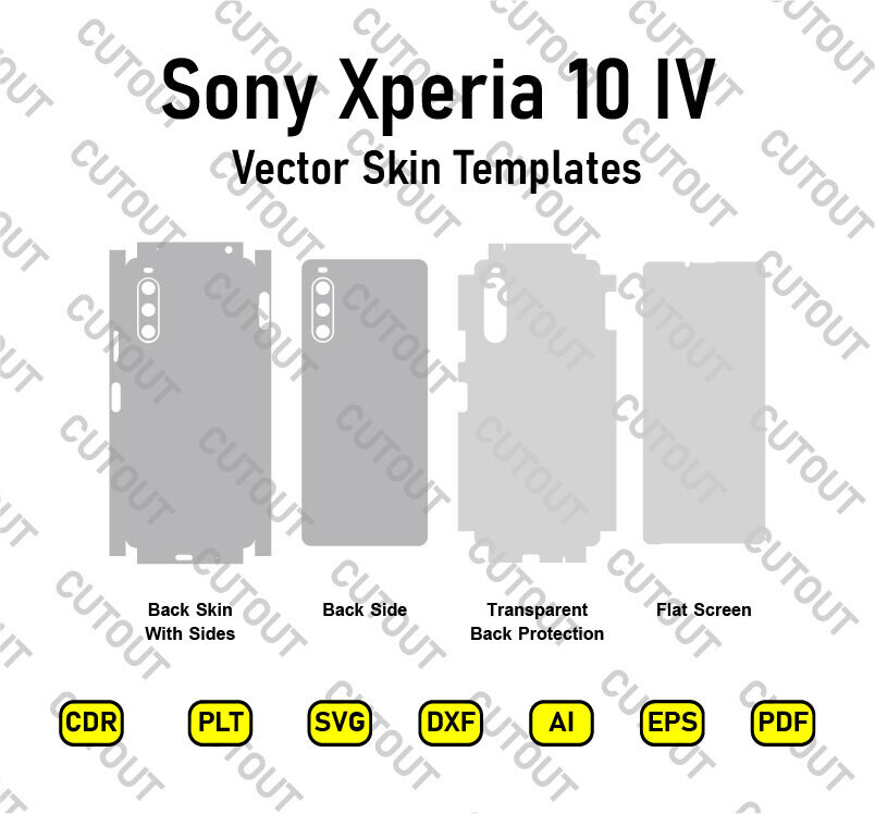 Sony Xperia 10 IV Vector Skin Cut Files