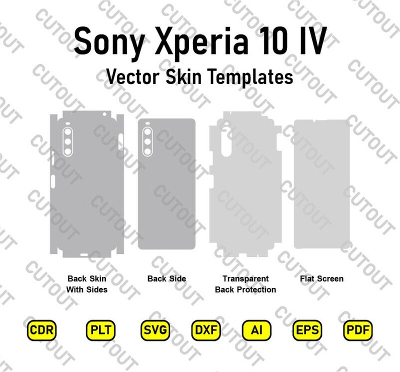 Sony Xperia 10 IV Vector Skin Cut Files