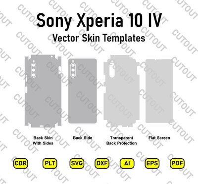 Archivos de corte de piel vectorial Sony Xperia 10 IV