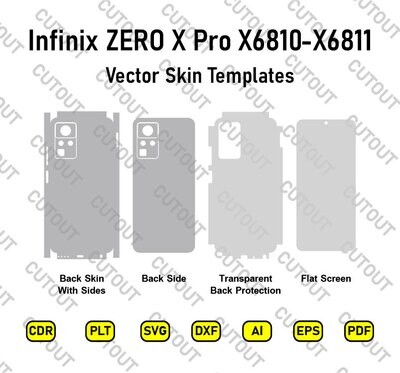 Infinix ZERO X Pro X6810,X6811 Vector Skin Cut Files