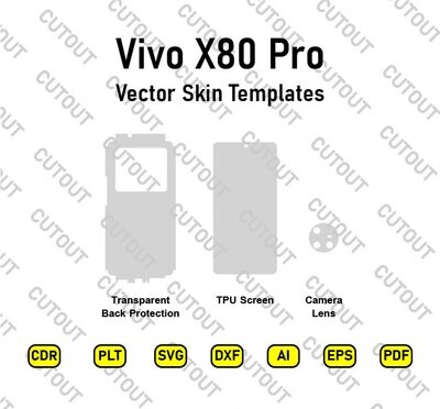 Vivo X80 Pro Vector Skin Cut Files