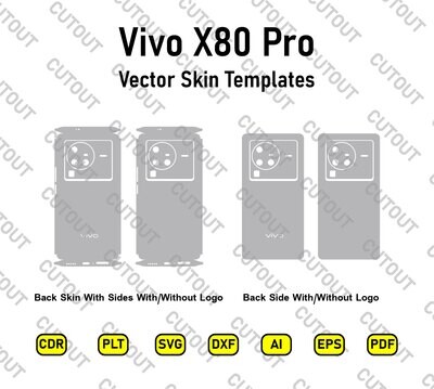 Vivo X80 Pro Vector Skin Cut Files