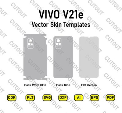 Vivo V21e 4G Vector Skin Cut Files