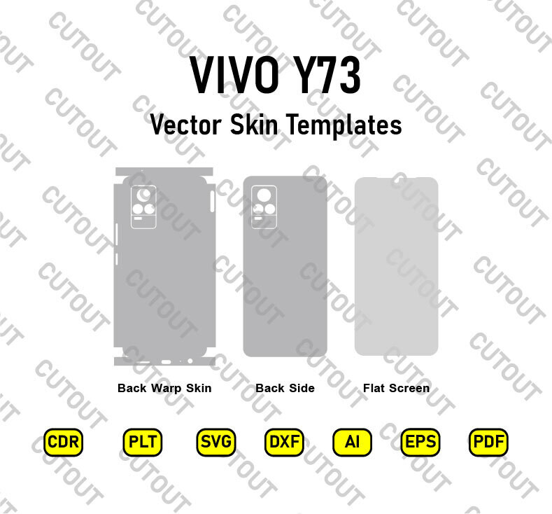 Vivo Y73 Vector Skin Cut Files
