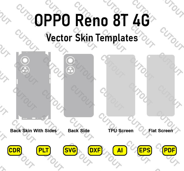 OPPO Reno 8T (4G) Vector Skin Cut Files