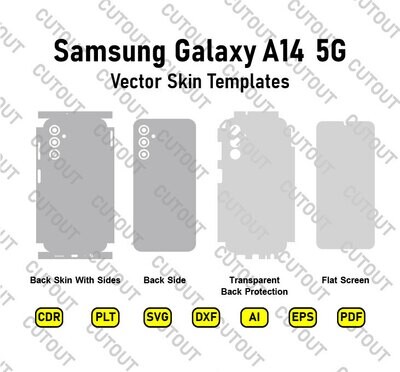Samsung Galaxy A14 5G Vector Skin Cut Files