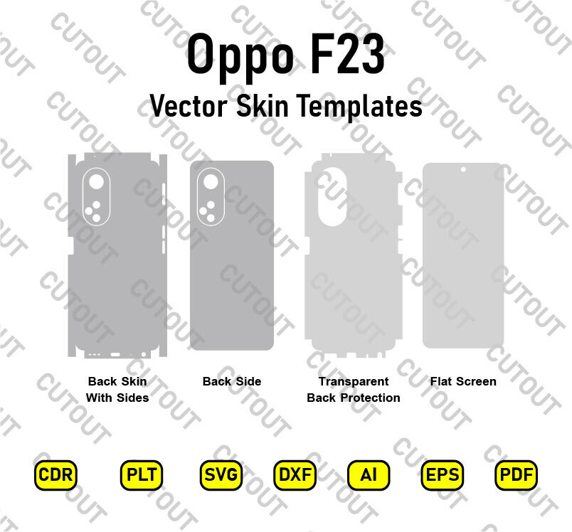 Oppo F23 5G Vector Skin Cut Files