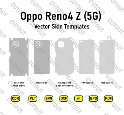 Oppo Reno4 Z 5G Vector Skin Cut Files