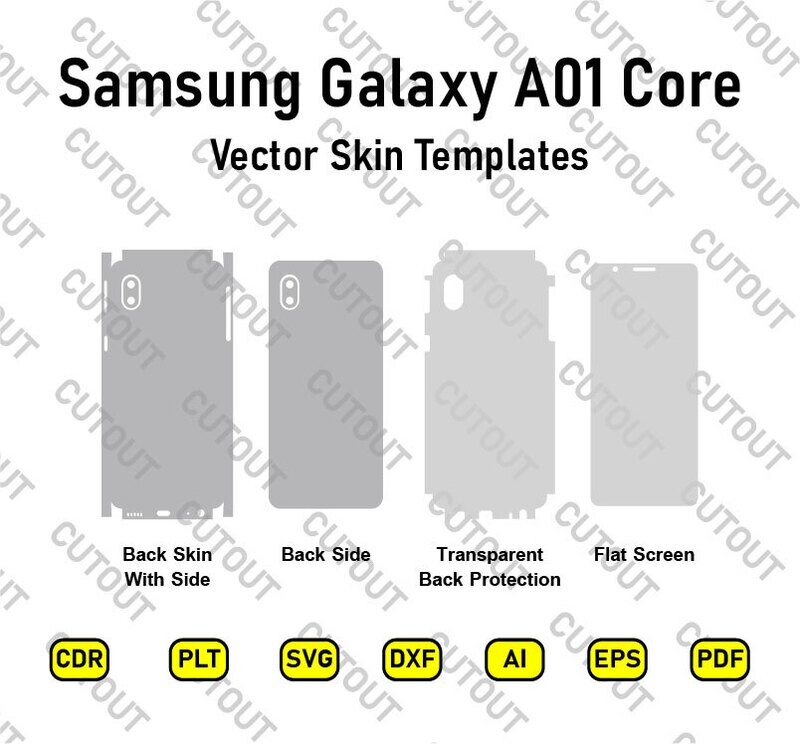 Samsung Galaxy A01 Core Vector Skin Cut Files