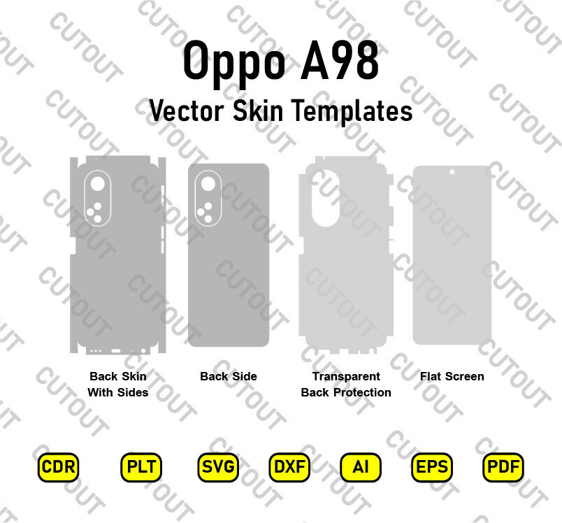 Oppo A98 Vector Skin Cut Files