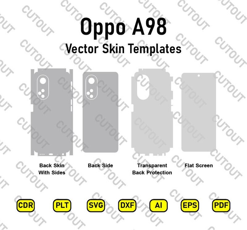Oppo A98 Vector Skin Cut Files