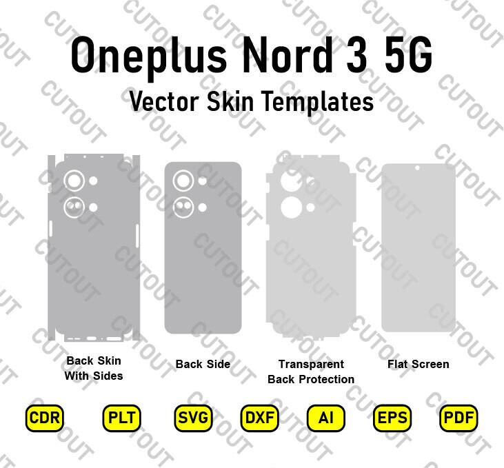 Oneplus Nord 3 5G Vector Skin Cut Files