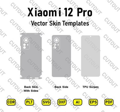 Xiaomi 12 Pro Vector Skin Cut Files