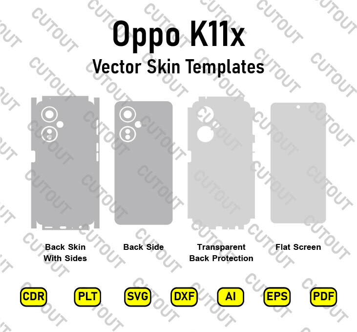 Oppo K11X Vector Skin Cut Files