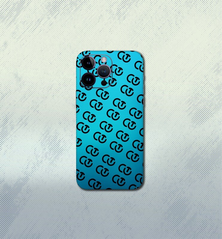 iPhone 14 Pro Max Vinyl Skin PSD Mockup