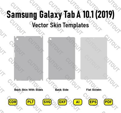 Samsung Galaxy Tab A 10.1 (2019) Vector Skin Cut Files