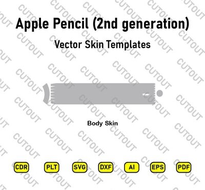Apple Pencil (2nd generation) Vector Skin Cut Files