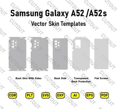 Samsung Galaxy A52-A52s 5G Vector Skin Cut Files