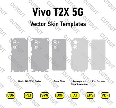 Vivo T2X 5G Vector Skin Cut Files