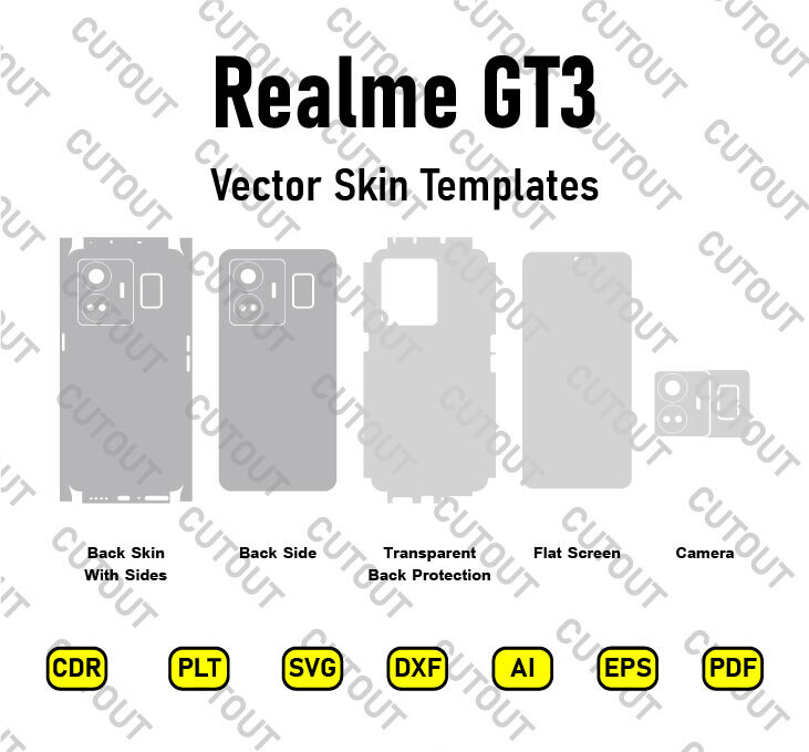 Realme GT3 Vector Skin Cut Files