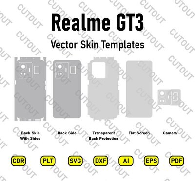 Realme GT3 Vector Skin Cut Files