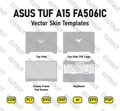 ASUS TUF A15 FA506IC Vector Skin Cut Files