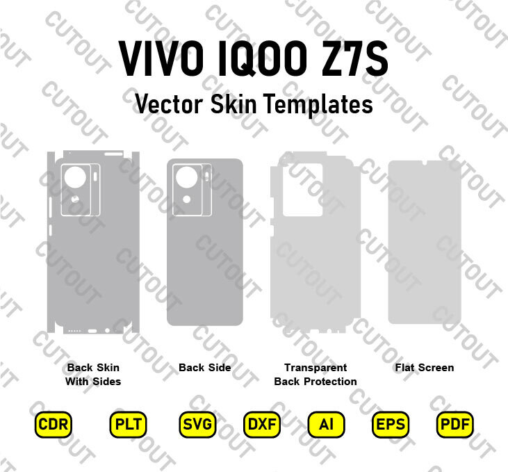 Vivo iQOO Z7s Vector Skin Cut Files