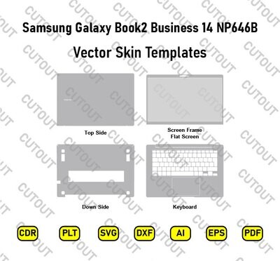 Samsung Galaxy Book 2 Business 14 NP646B (2022) Vector Skin Cut Files