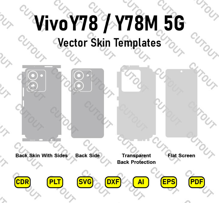Vivo Y78 5G/Y78M 5G Vector Skin Cut Files