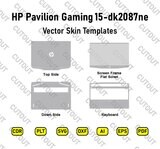 HP Pavilion Gaming 15-dk2087ne Archivos de corte de piel vectorial