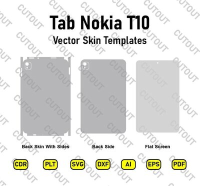 Nokia Tab T10 Vector Skin Cut Files