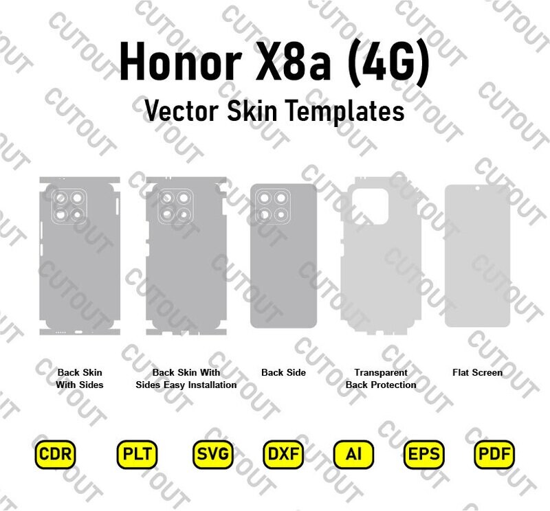 Honor X8a (4G) Vector Skin Cut Files