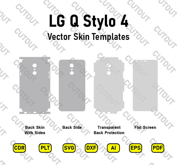 LG Q Stylo 4 Vector Skin Cut Files