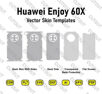 Huawei Enjoy 60X Vector Skin Cut Files