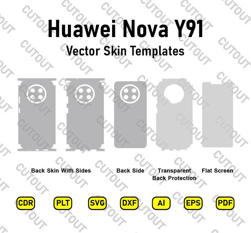 Huawei Nova Y91 Vector Skin Cut Files