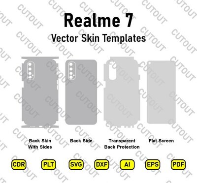 Realme 7 Vector Skin Cut Files