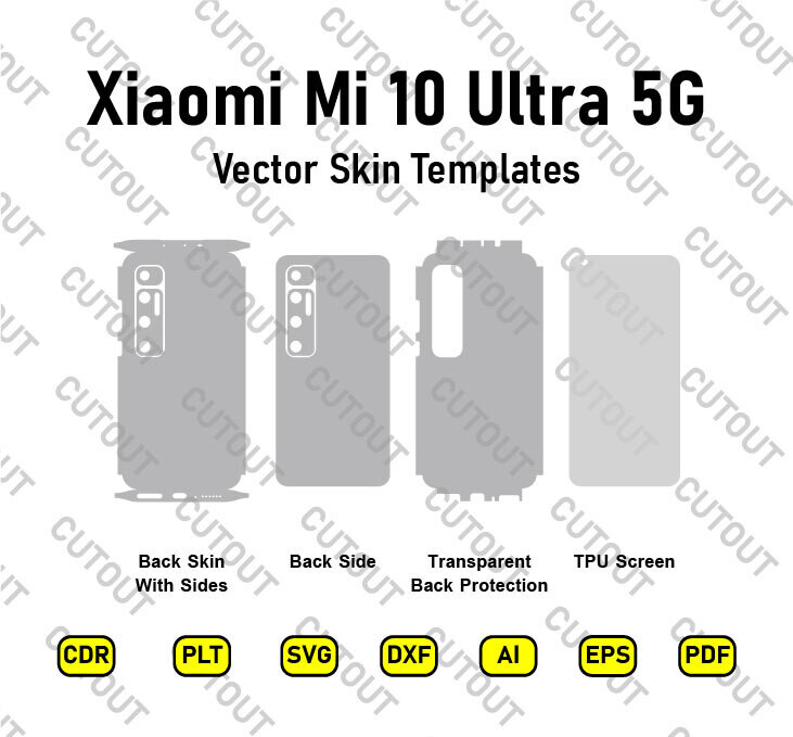 Xiaomi Mi 10 Ultra Vector Skin Cut Files