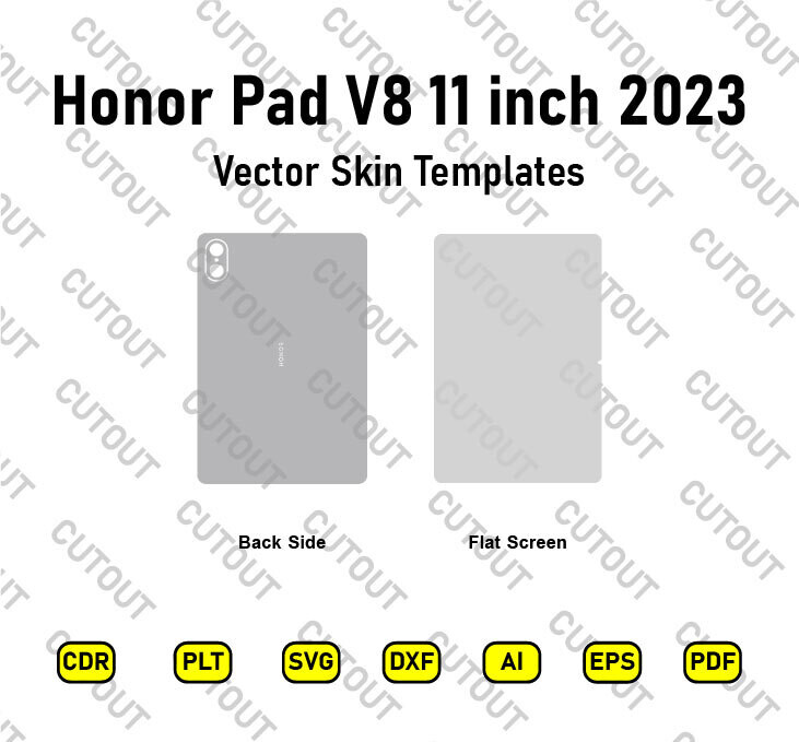 Honor Pad V8 11 inch Vector Skin Cut Files
