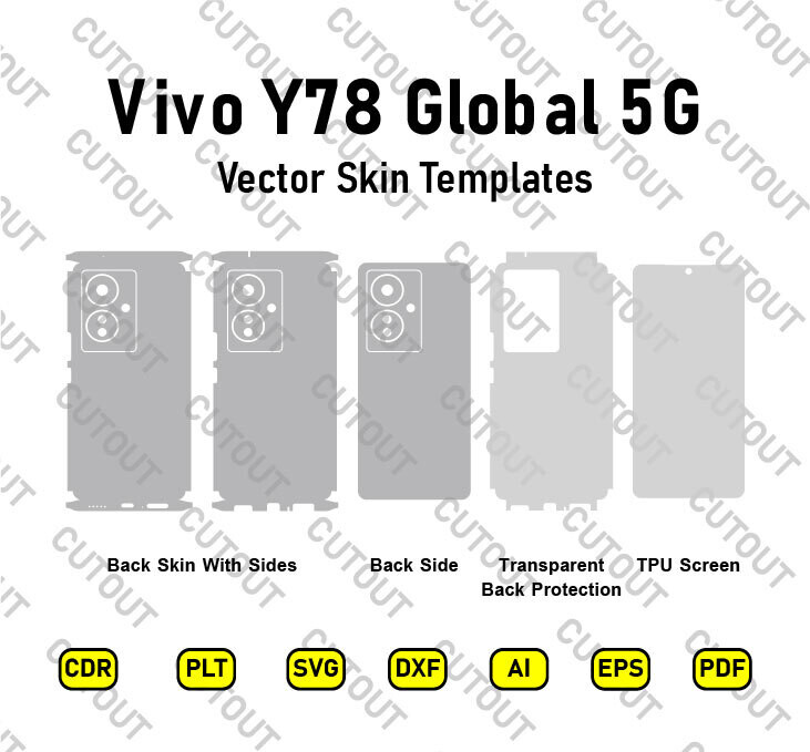 Vivo Y78 Global 5G Vector Skin Cut Files